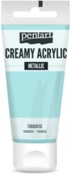 Pentart Krémes akrilfesték metál 60 ml türkiz