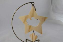 Penta collection Falidísz csillag alakú pikk függelékkel 14 x 14 cm