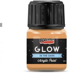 Pentart GLOW sötétben világító akrilfesték 30 ml narancs