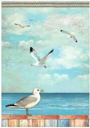 Stamperia A4 rizspapír csom. - Blue Dream seagulls
