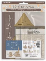 Stamperia Ass 1 pc each Village and Chipboard