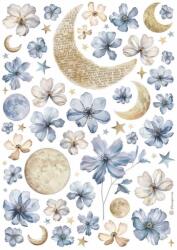 Stamperia A4 rizspapír csom. - Sun and moon