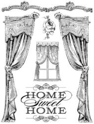 Stamperia HD gumi pecsételő 14 x 18 cm - Home Sweet Home