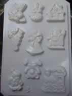 Penta collection Gipszkiöntő forma, normál - Karácsonyi 9 motívumos