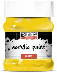 Pentart Matt akrilfesték 230 ml napsárga
