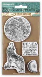 Stamperia HD term. gumi pecsételő 10 x 16, 5 cm - Kozmosz farkas