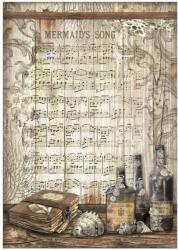 Stamperia A4 rizspapír csom. - Songs of the Sea Mermaid's song