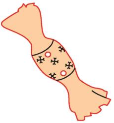 Penta collection Fafigura gomb 85 - szaloncukor 10 db/csomag