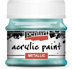 Pentart Metál akrilfesték 50 ml metál türkiz