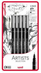 uni UNI PIN 5 darabos rajzmarker készlet "Artist Selection