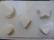 Penta collection Gipszkiöntő forma, normál - Szappanöntő kör, szív, csillag