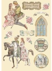 Stamperia Színes falap A5 - Csipkerózsika