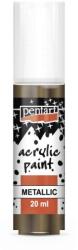 Pentart Metál akrilfesték 20 ml csillogó arany