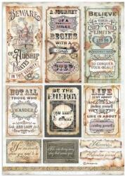 Stamperia A4 rizspapír csom. - Lady Vagabond életstílus jegyek