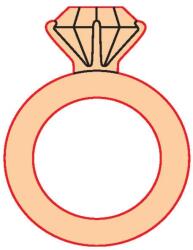 Penta collection Fafigura gomb 41 - gyűrű 10 db/csomag