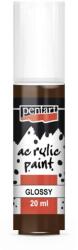 Pentart Fényes akrilfesték 20 ml sötétbarna
