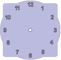 Penta collection Fa óralap hullámos arab számmal 5, 15 cm-es