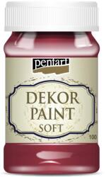 Pentart Dekor krétafesték 100 ml kardinálpiros