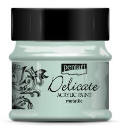 Pentart Delicate metál 50 ml zöldezüst