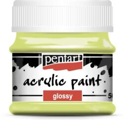 Pentart Fényes akrilfesték 50 ml limezöld