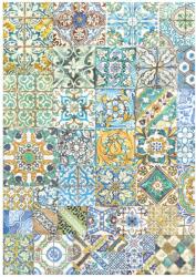 Stamperia A4 rizspapír csom. - Blue Dream tiles