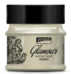 Pentart Glamour metál 50 ml antikezüst