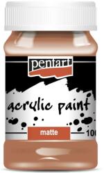 Pentart Matt akrilfesték 100 ml vörösbarna agyag