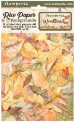 Stamperia 8 rizspapír A6 háttér - Woodland