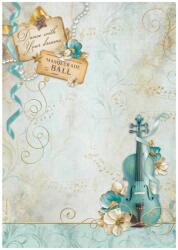 Stamperia A4 rizspapír csom. - Masquerade violin
