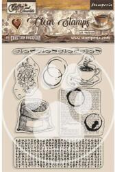 Stamperia Akril pecsételő cm 14x18 - Coffee and Chocolate coffee elements
