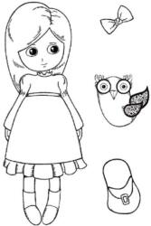 Stamperia HD gumi pecsételő 7 x 11 cm - Camille