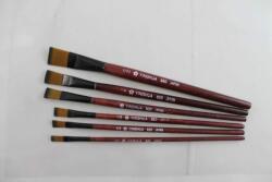 Penta Collection Ecset szett 6 részes, lapos, barna nyelű, méret: 1, 3, 5, 7, 9, 11