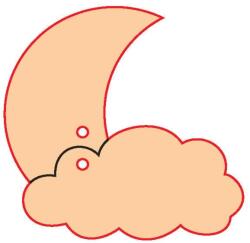 Penta collection Fafigura gomb 62 - hold 10 db/csomag