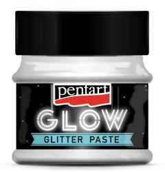 Pentart Glow glitter paszta 50 ml szivárvány zöld
