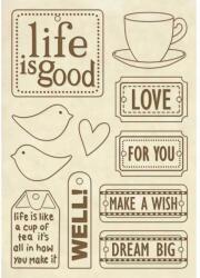 Stamperia Fa figura - A5 - "Life is good