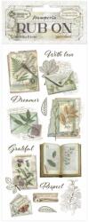 Stamperia Rub-on cm 10, 16x21, 6 - Herbarium Silvae botanical books