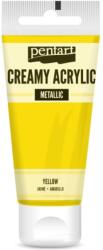 Pentart Krémes akrilfesték selyemfényű 60 ml sárga