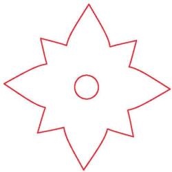 Penta collection Fafigura, 5 db/csomag - csillag 186