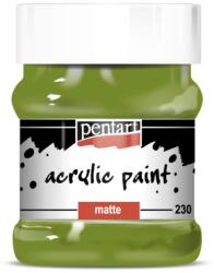 Pentart Matt akrilfesték 230 ml oliva