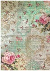 Stamperia A4 rizspapír csom. - Precious peony background