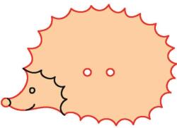 Penta collection Fafigura gomb 6 - süni 10 db/csomag