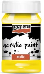 Pentart Matt akrilfesték 100 ml sárga 0091