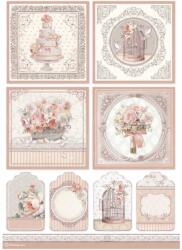 Stamperia A4 rizspapír csom. - You and me kártyák