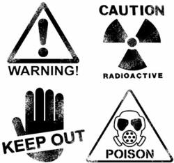 Stamperia Akril pecsételő 10 x 10 cm Dangerous