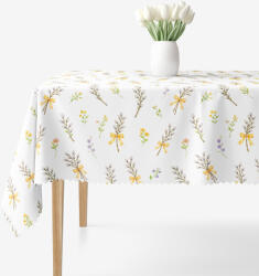 Goldea húsvéti szögletes teflonos asztalterítő - barka mintás 100 x 140 cm