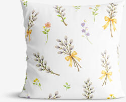 Goldea húsvéti díszpárnahuzat - barka mintás 40 x 40 cm