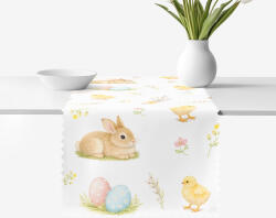 Goldea húsvéti teflonos asztali futó - vidám húsvét 20x120 cm