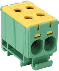 Tracon 2.5-35mm2, max. 1000VAC, 1500VDC, max. 135A FLEAL-35/2ZS Főáramköri leágazó kapocs, sínre szerelhető, zöld-sárga 5997374229746