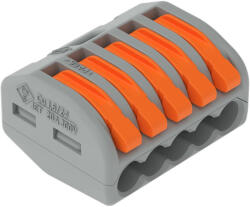 Wago Oldható vezetékösszekötő 32A/400v, 5X0, 8-4 mm2 222-415