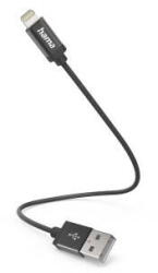 Hama Charging Cable, USB-A - Lightning, 0.2 m, Nylon, black (HM201578)